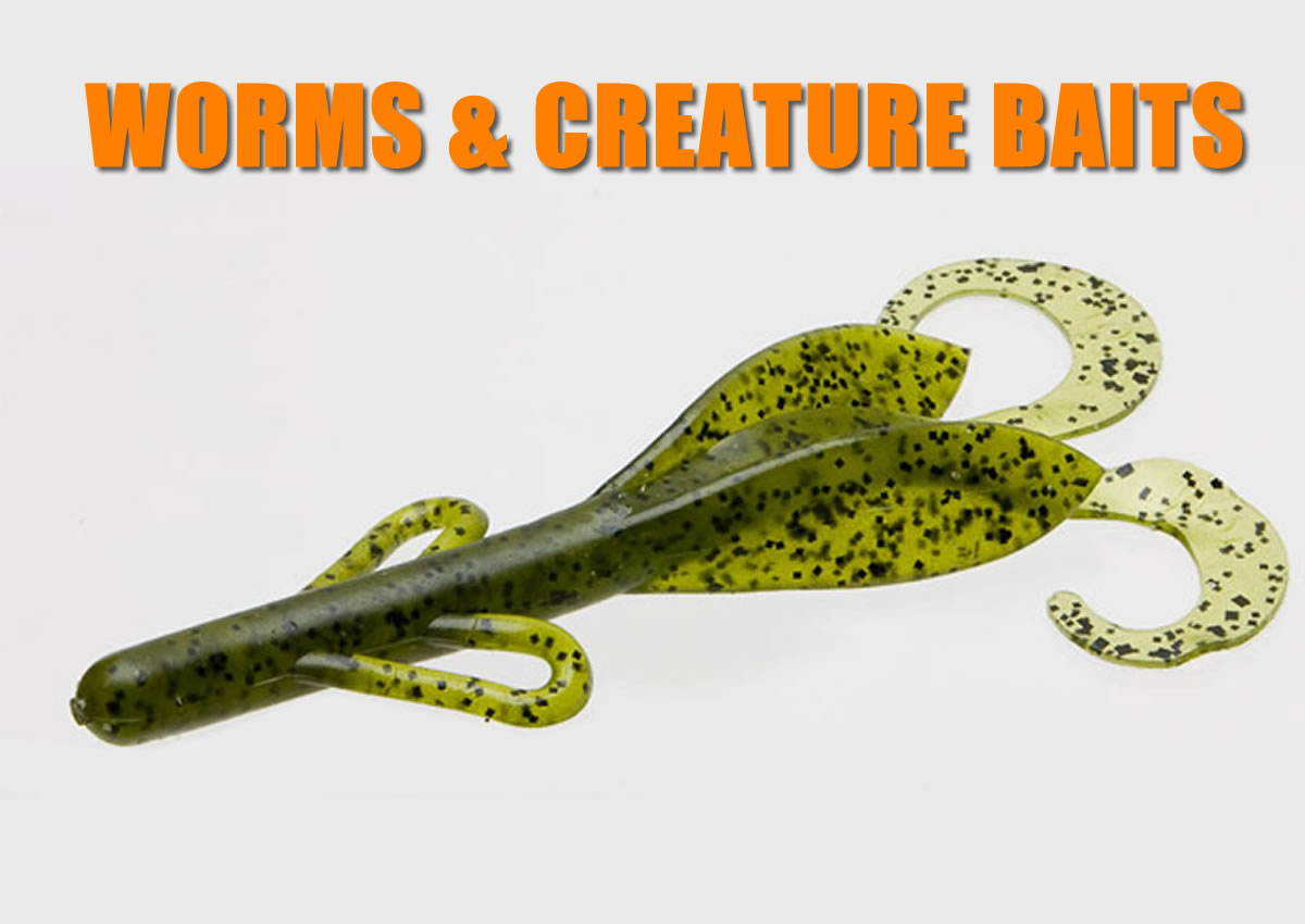 Soft Plastic Worms and Creatures - Bass Fishing Videos and Tips