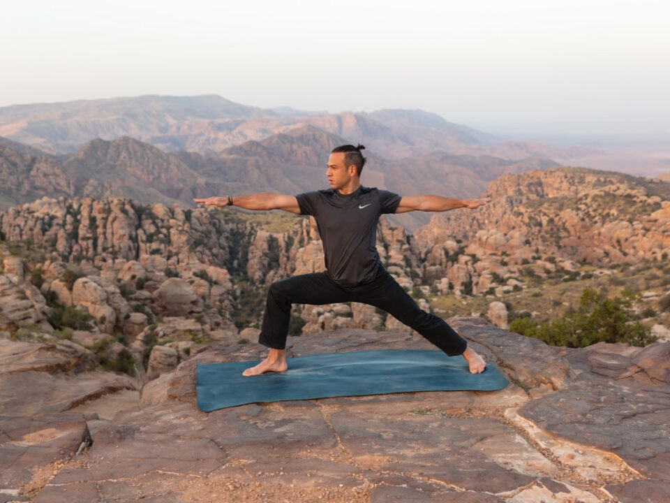 Yoga with a Casting Rod